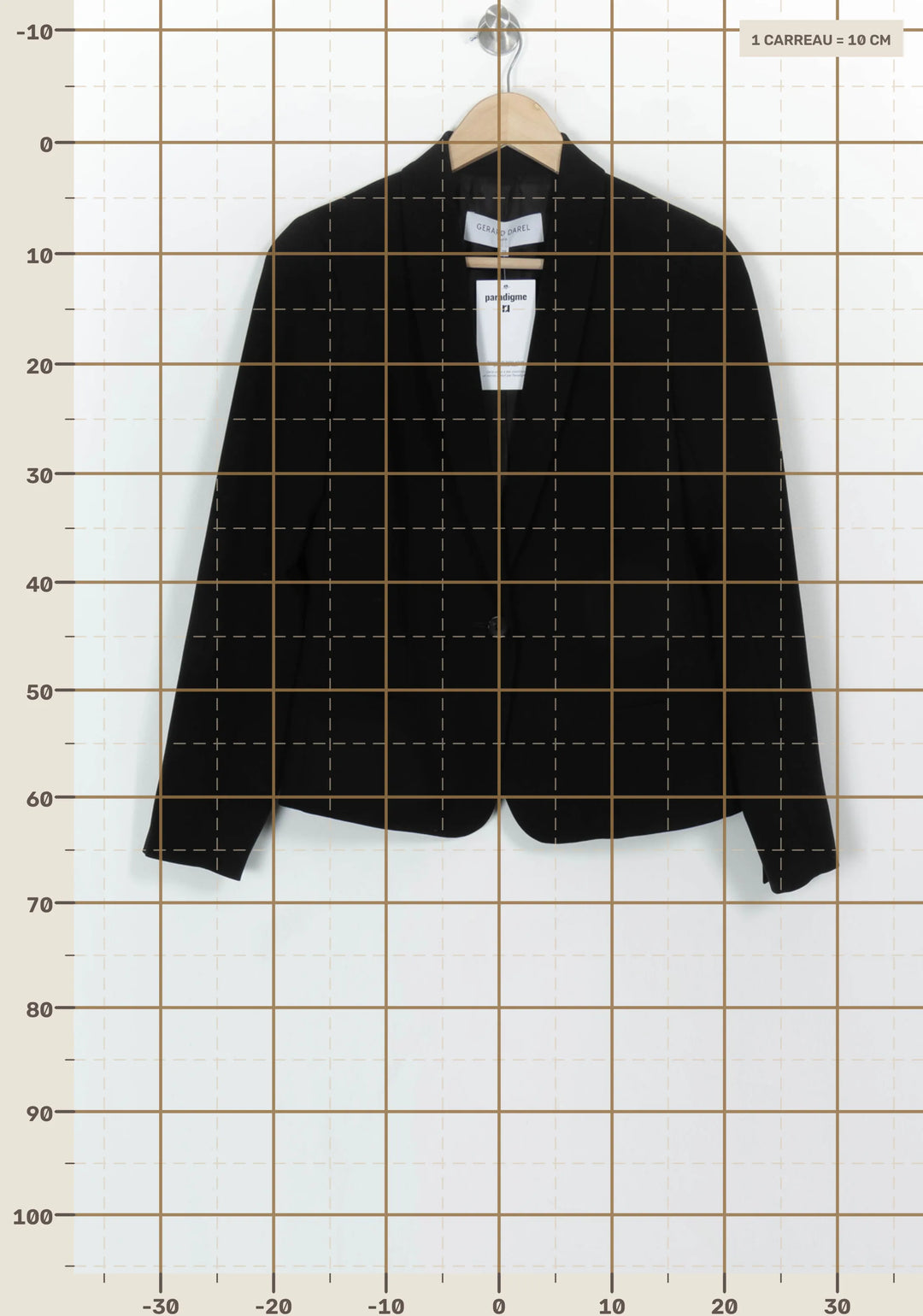Veste Noire - Taille M/38 de la marque Gerard Darel | PARAD116675 - Vendu par Paradigme - Image 4