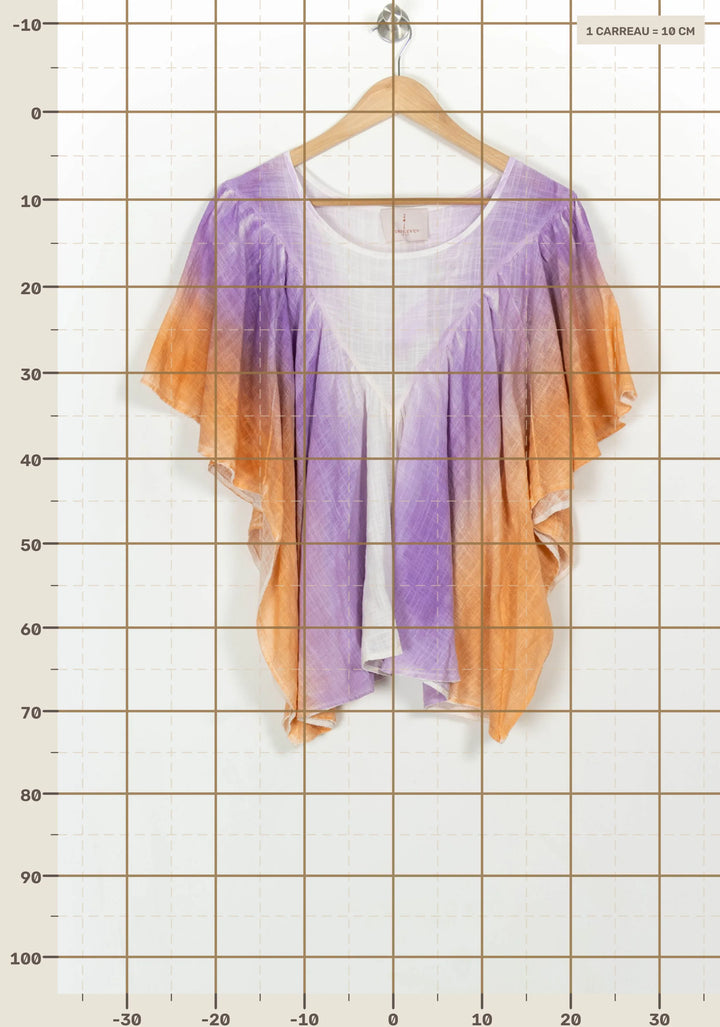 Blouse Violette et Orange - Taille S/36 de la marque Imprevu | PARAD116677 - Vendu par Paradigme - Image 4