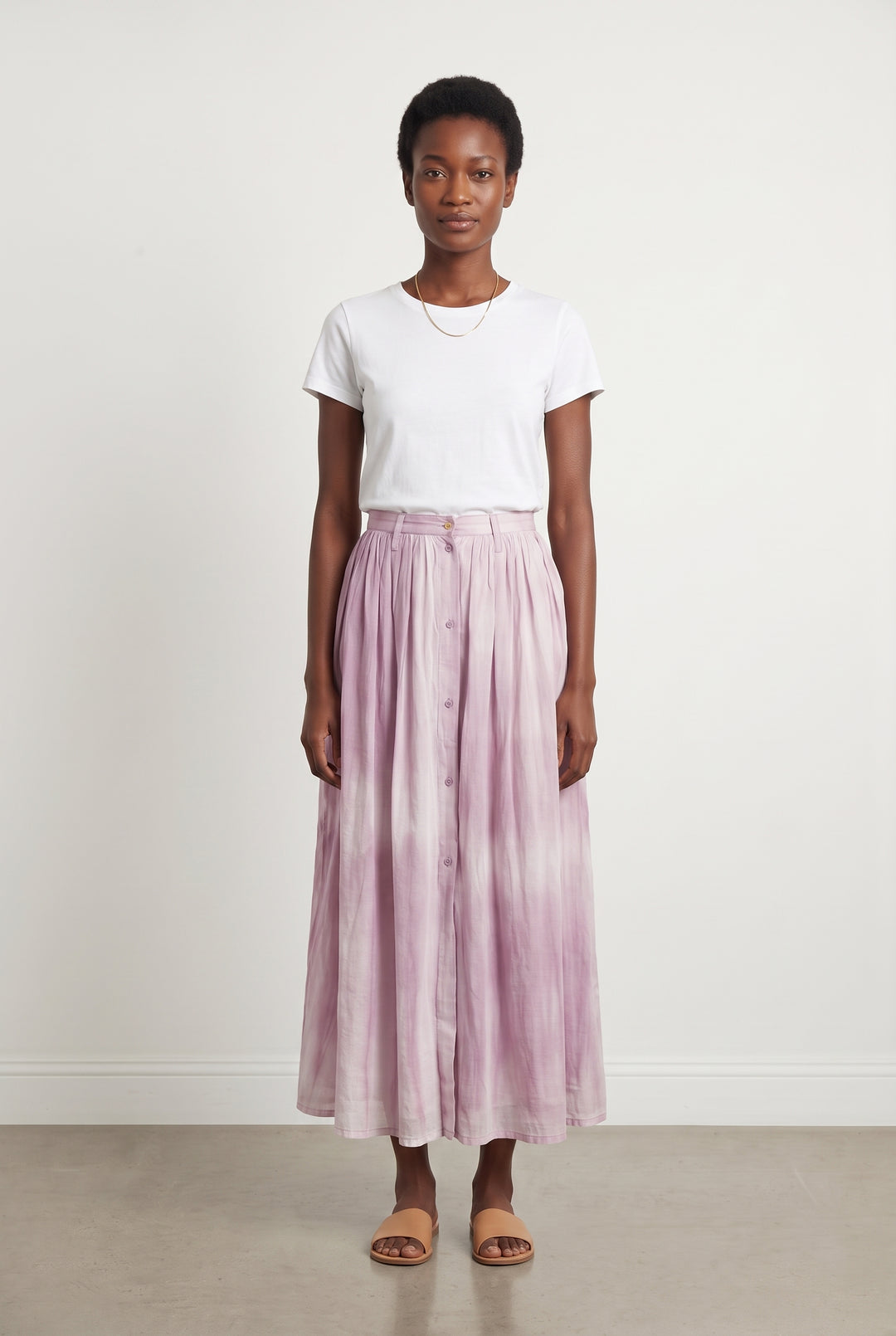 Jupe Longue Violette - Taille S/36 de la marque Sessùn | PARAD116678 - Vendu par Paradigme - Image 1