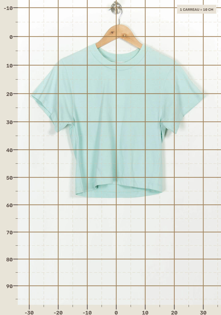Tee-shirt Vert - Taille S/36 de la marque American Vintage | PARAD116686 - Vendu par Paradigme - Image 4