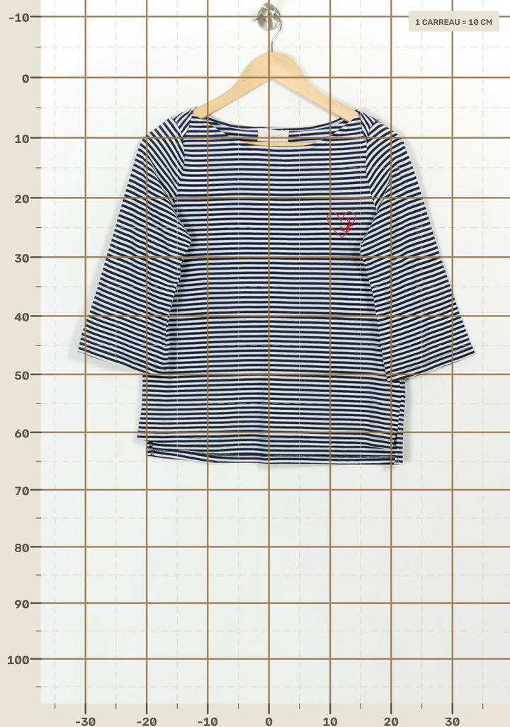 Marinière Blanc et Bleu - Taille S/36 de la marque Grace &amp; Mila | PARAD116688 - Vendu par Paradigme - Image 4