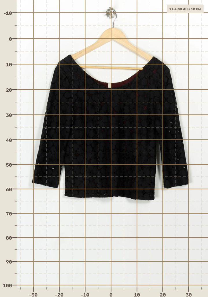 Top Noir - Taille M/38 de la marque I.Code | PARAD116690 - Vendu par Paradigme - Image 4