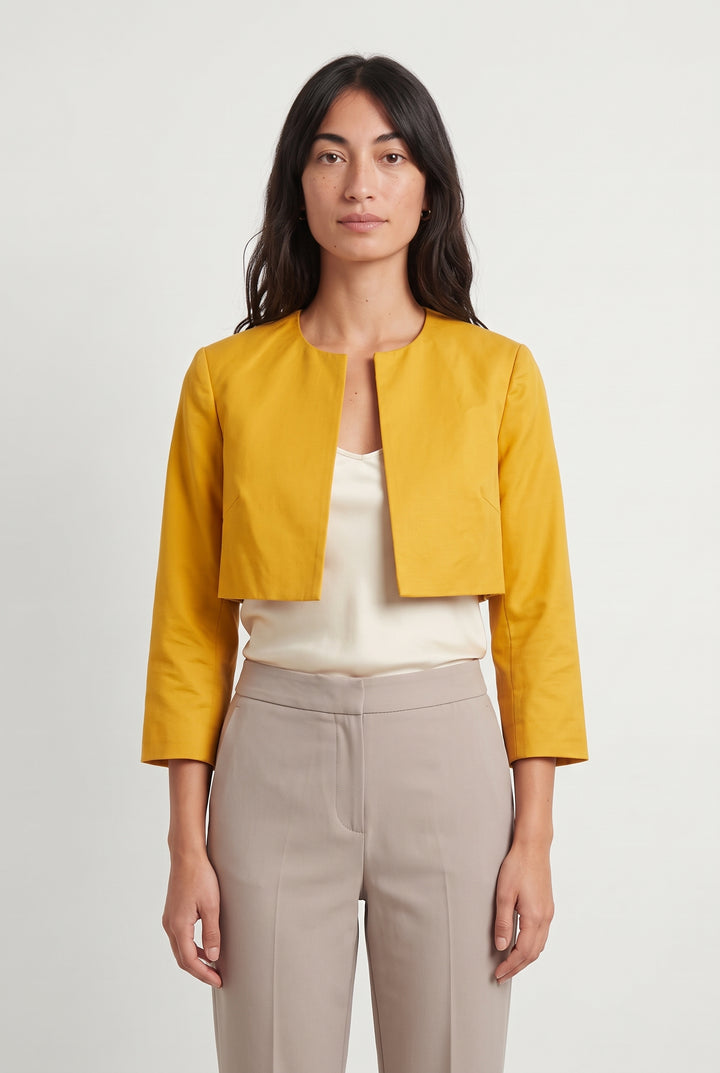 Veste Courte Dorée - Taille S/36 de la marque Paule Ka | PARAD116691 - Vendu par Paradigme - Image 1