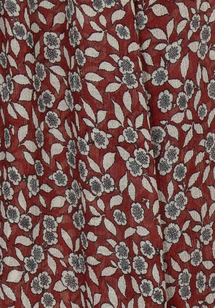 Blouse Fleurie Bordeaux et Blanc - Taille S/36 de la marque ba&amp;sh | PARAD116692 - Vendu par Paradigme - Image 3
