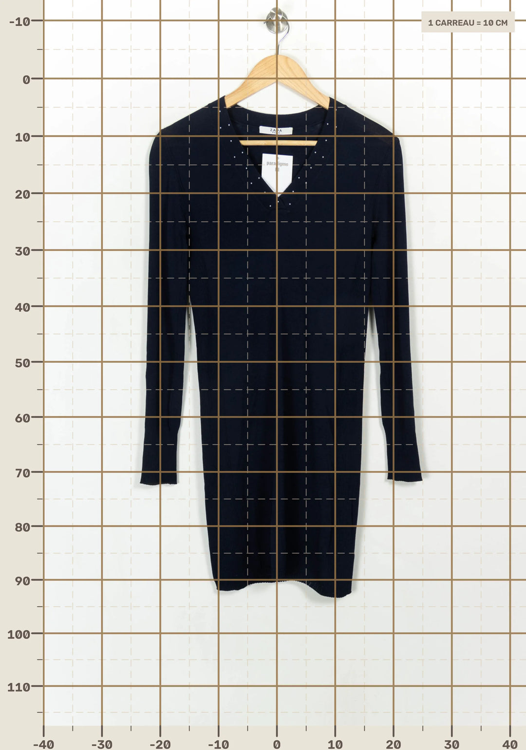 Robe Pull Bleu - Taille S/36 de la marque ZAPA | PARAD116693 - Vendu par Paradigme - Image 4