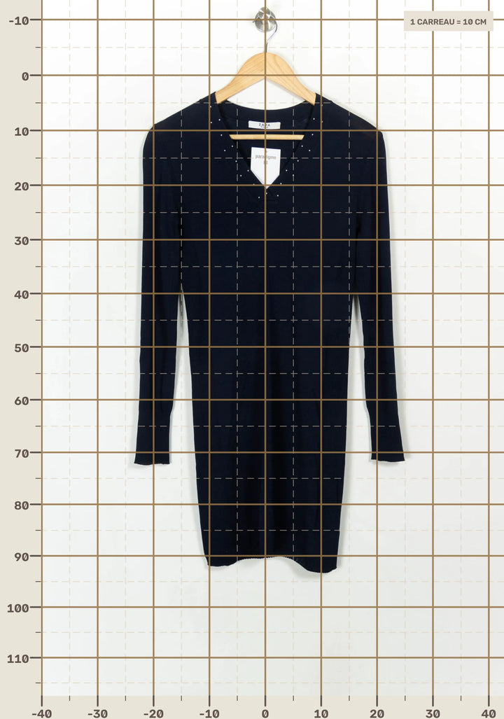 Robe Pull Bleu - Taille S/36 de la marque ZAPA | PARAD116693 - Vendu par Paradigme - Image 4