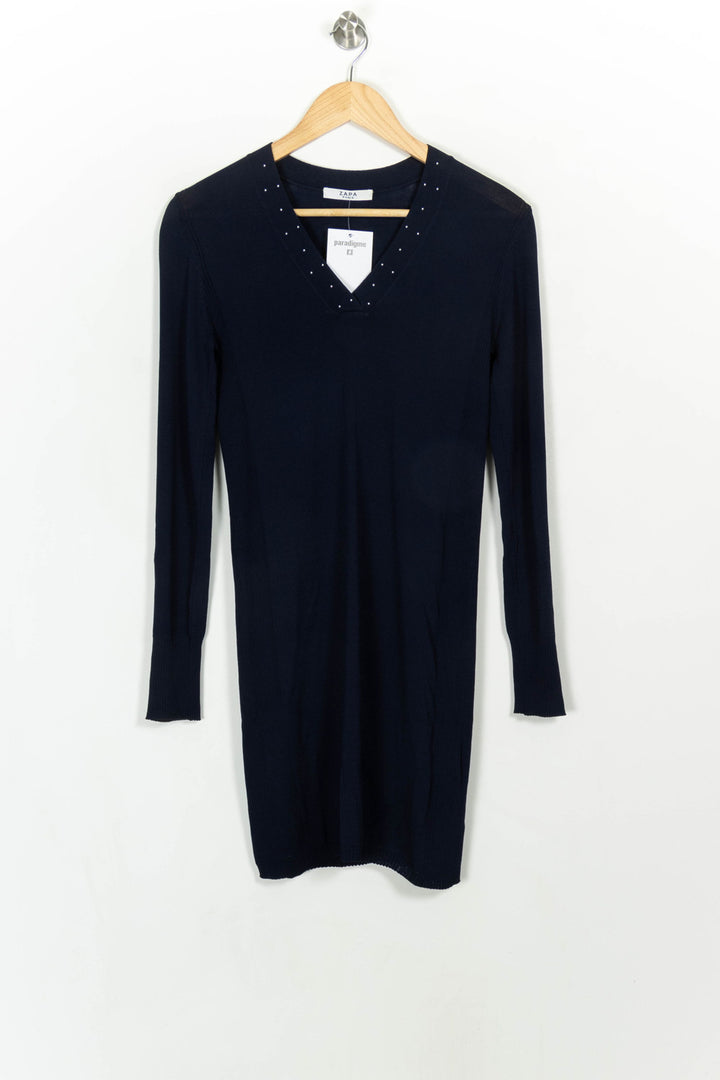 Robe Pull Bleu - Taille S/36 de la marque ZAPA | PARAD116693 - Vendu par Paradigme - Image 2