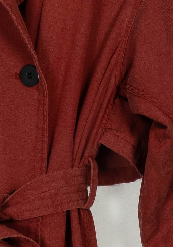 Trench Bordeaux - Taille S/36 de la marque Comptoir des Cotonniers | PARAD116699 - Vendu par Paradigme - Image 3