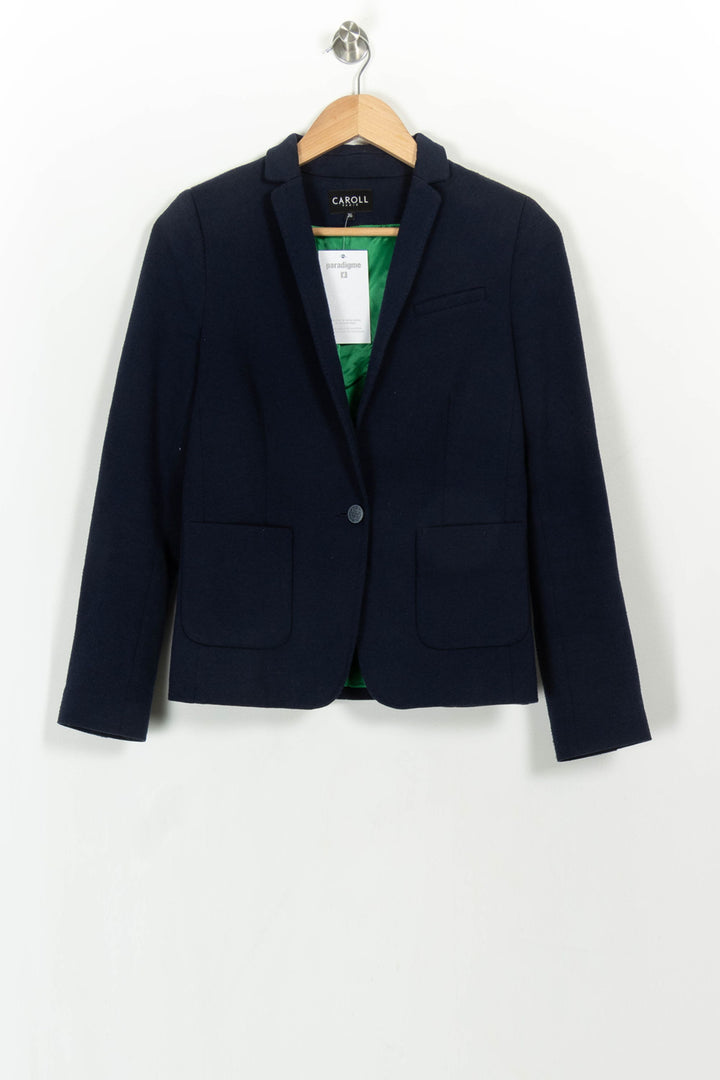 Blazer Bleu - Taille S/36 de la marque Caroll | PARAD116700 - Vendu par Paradigme - Image 2