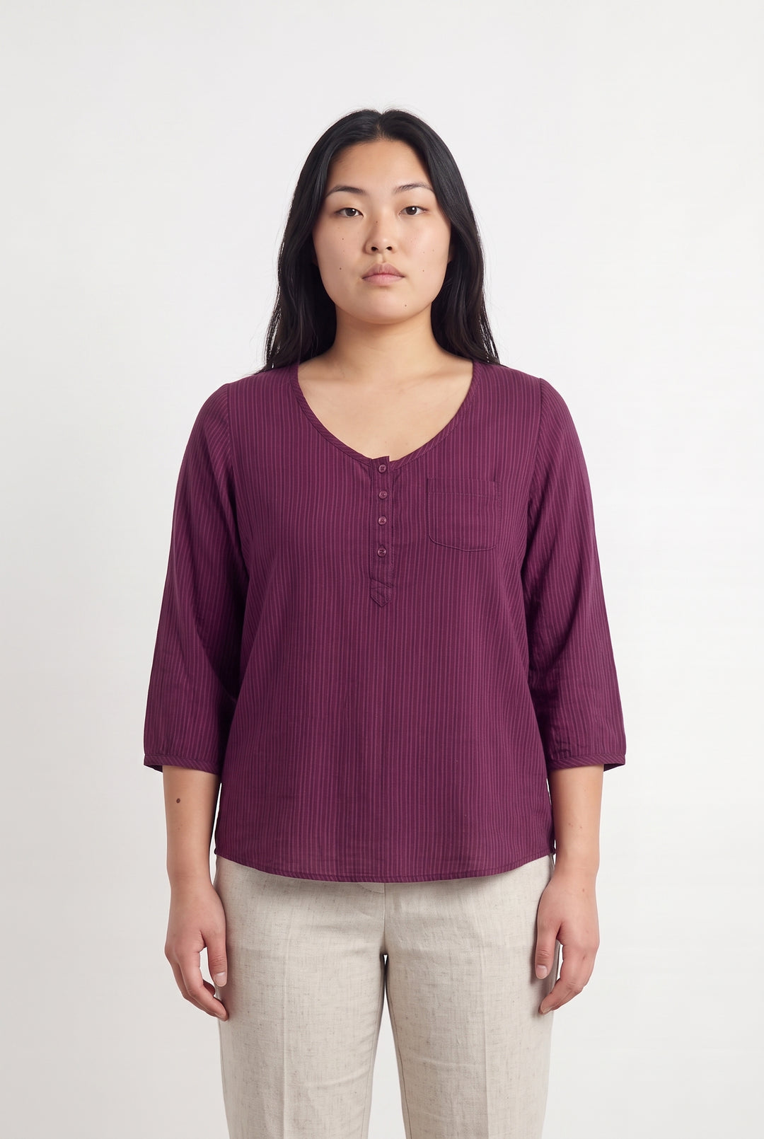 Blouse Violette - Taille L/40 de la marque ba&amp;sh | PARAD116701 - Vendu par Paradigme - Image 1