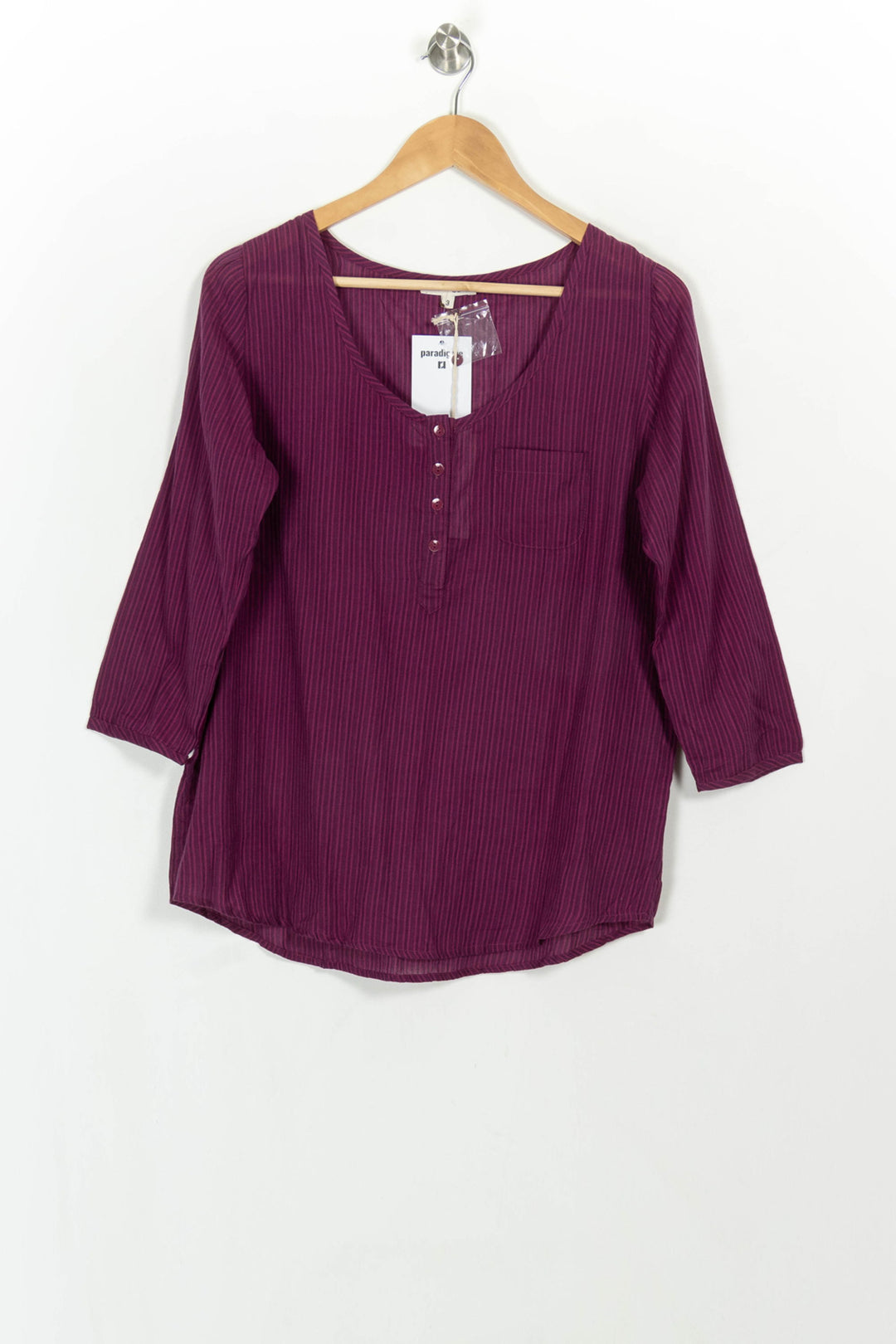 Blouse Violette - Taille L/40 de la marque ba&amp;sh | PARAD116701 - Vendu par Paradigme - Image 2