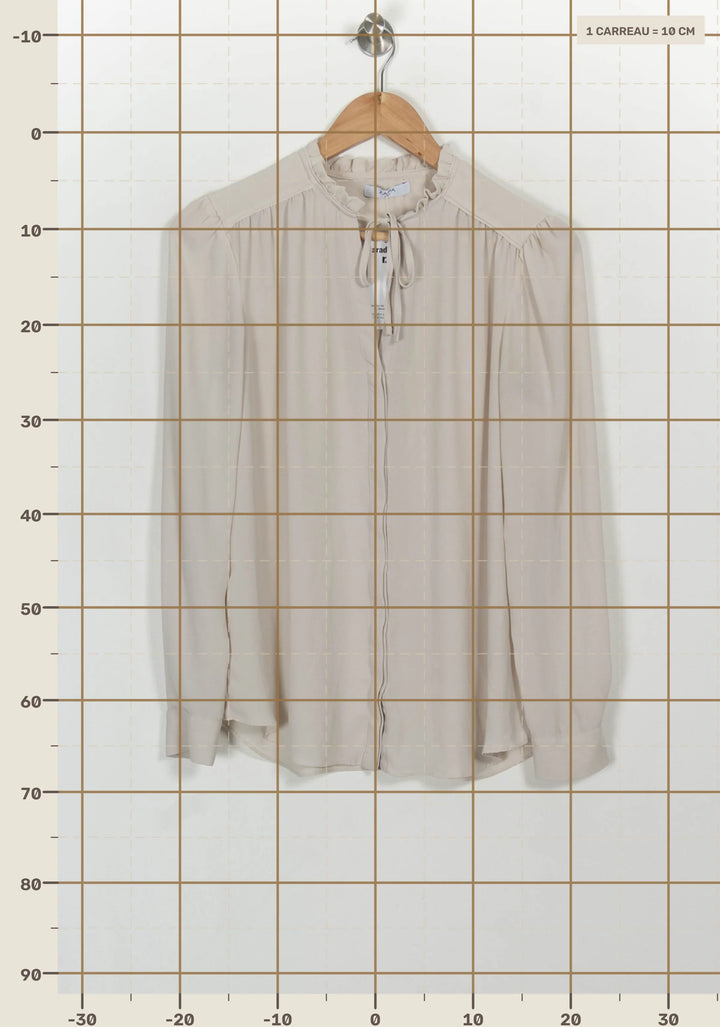 Blouse Écrue - Taille S/36 de la marque ZAPA | PARAD116702 - Vendu par Paradigme - Image 4
