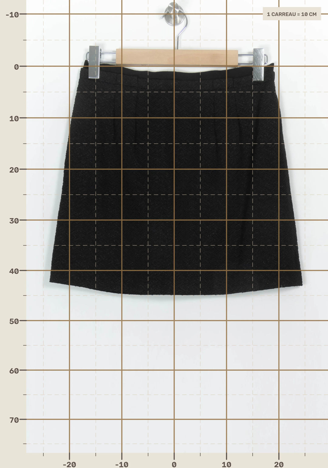 Jupe Courte Noire - Taille M/38 de la marque Comptoir des Cotonniers | PARAD116703 - Vendu par Paradigme - Image 4