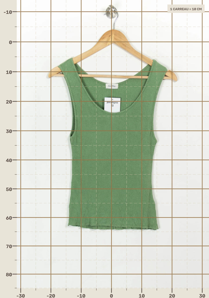 Débardeur Vert - Taille M/38 de la marque American Vintage | PARAD116704 - Vendu par Paradigme - Image 4