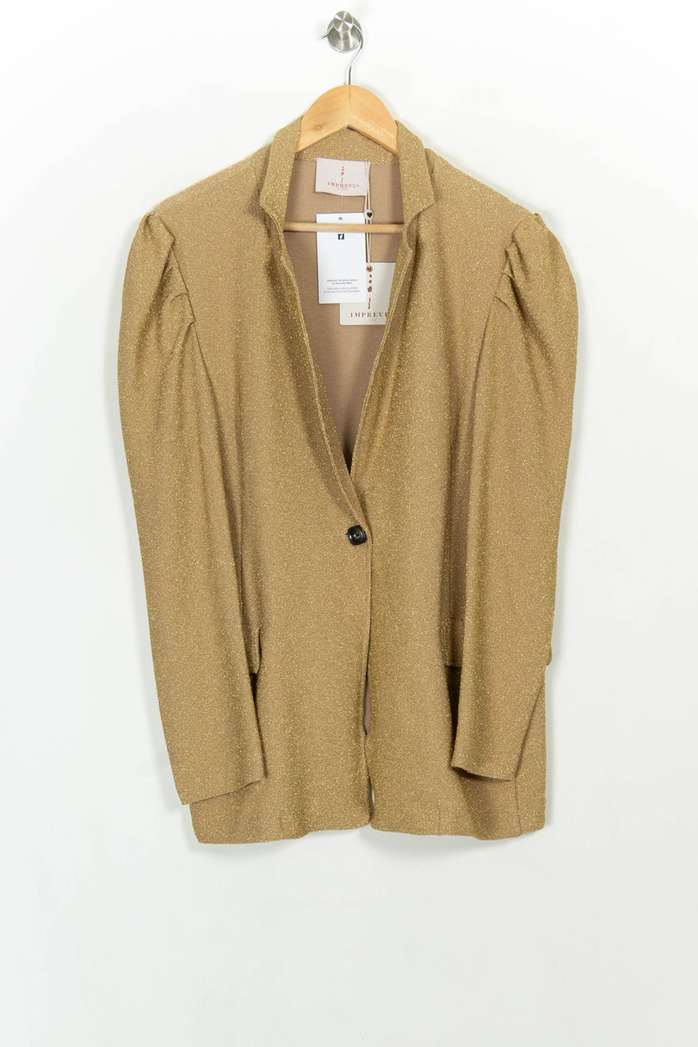 Blazer Doré - Taille XL/42 de la marque Imprevu | PARAD116705 - Vendu par Paradigme - Image 2