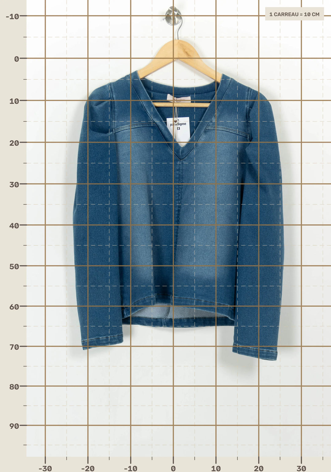Sweat Bleu - Taille L/40 de la marque Imprevu | PARAD116709 - Vendu par Paradigme - Image 4