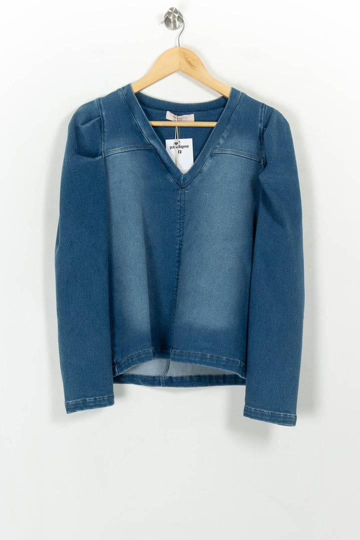 Sweat Bleu - Taille L/40 de la marque Imprevu | PARAD116709 - Vendu par Paradigme - Image 2