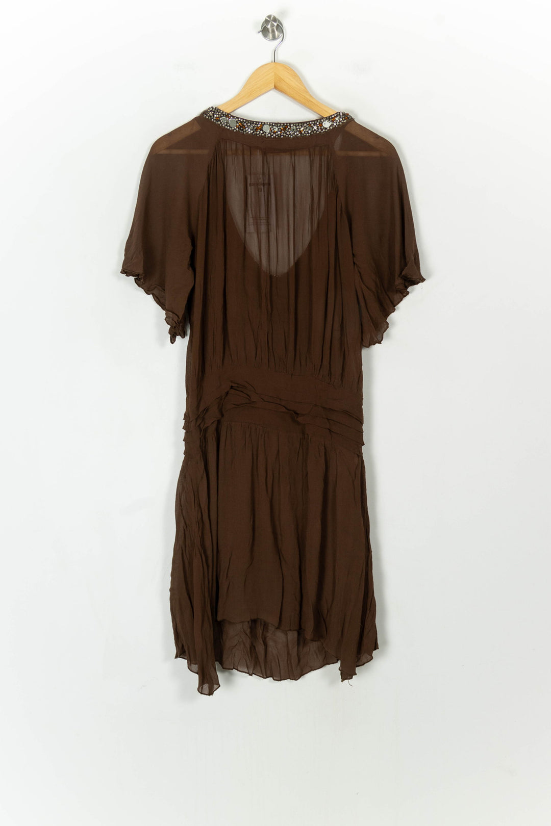 Robe Midi Marron - Taille S/36 de la marque Antik Batik | PARAD116710 - Vendu par Paradigme - Image 5