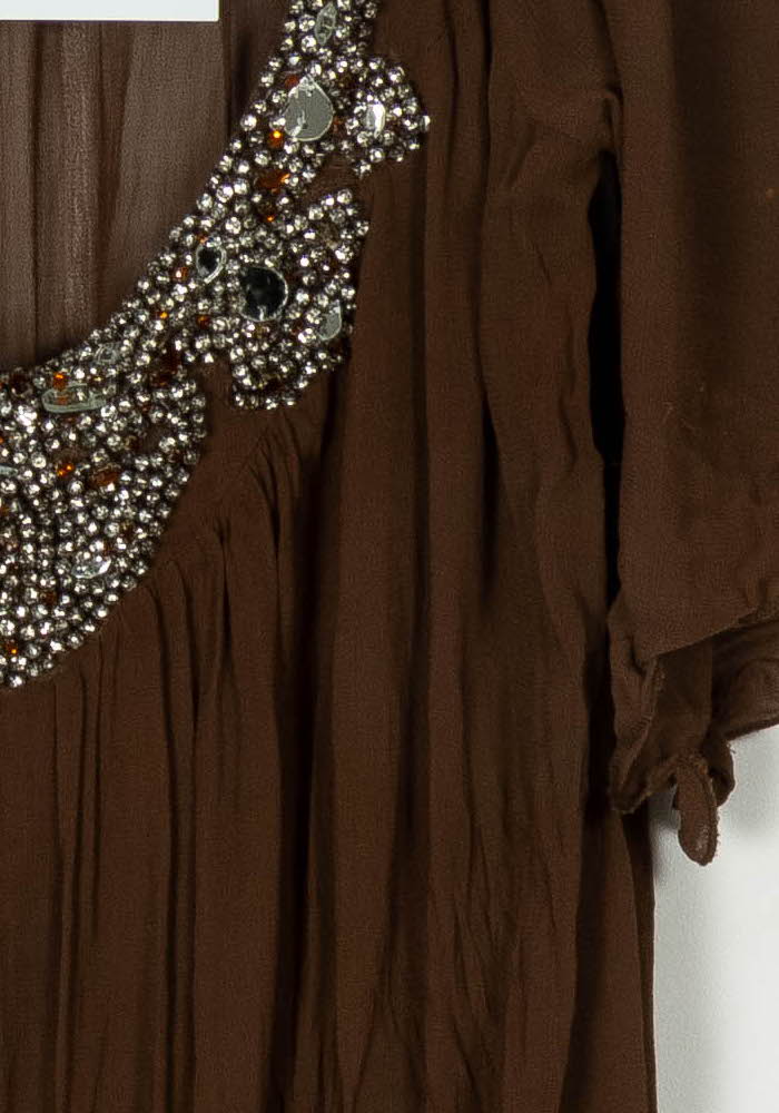 Robe Midi Marron - Taille S/36 de la marque Antik Batik | PARAD116710 - Vendu par Paradigme - Image 3