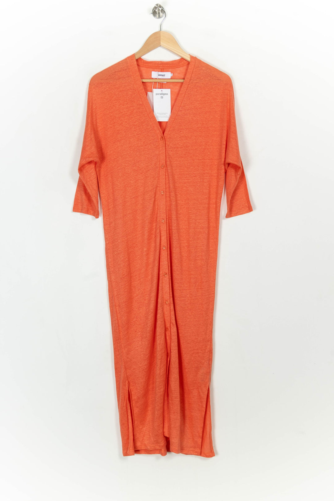 Robe Longue Orange - Taille S/36 de la marque Notshy Cashmere | PARAD116712 - Vendu par Paradigme - Image 2