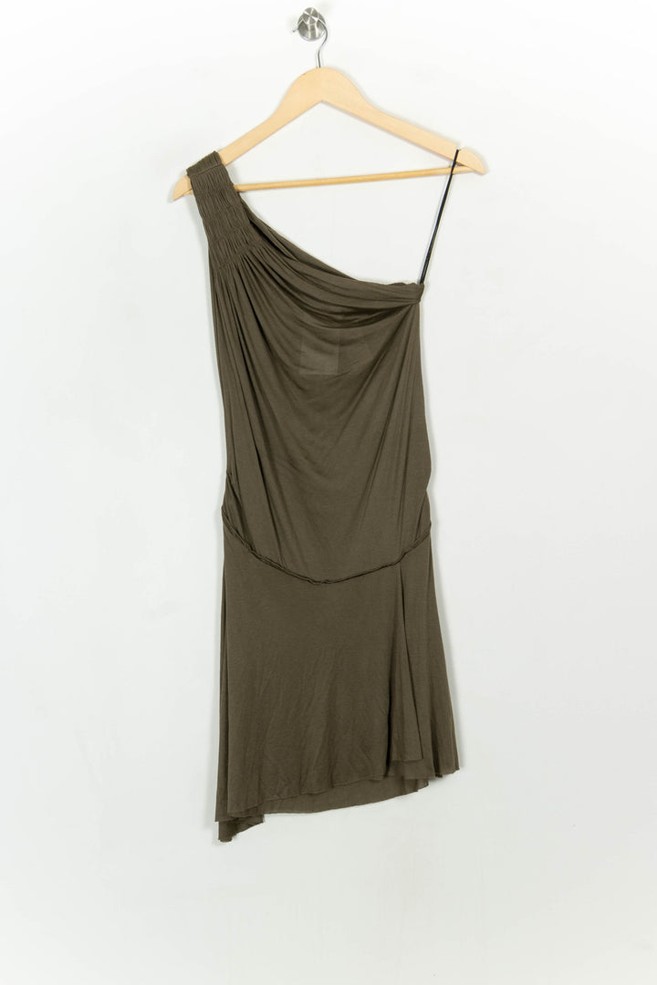 Robe Asymétrique Verte - Taille S/36 de la marque Maje | PARAD116713 - Vendu par Paradigme - Image 2