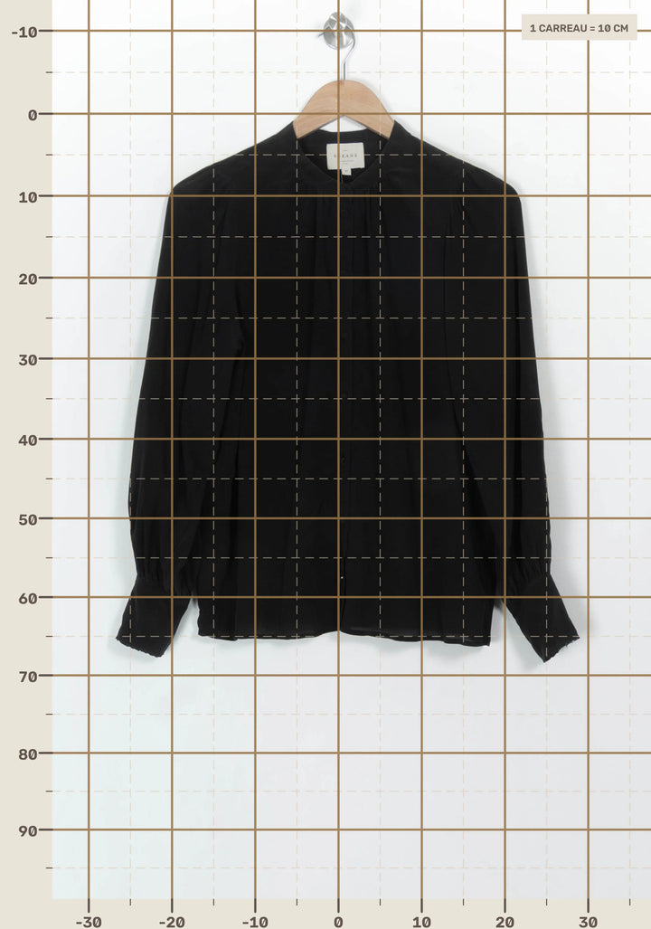 Blouse Noire - Taille XL/42 de la marque Sézane | PARAD116714 - Vendu par Paradigme - Image 4