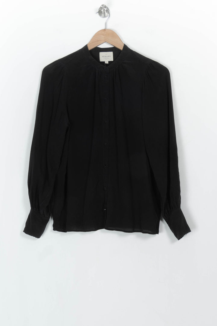 Blouse Noire - Taille XL/42 de la marque Sézane | PARAD116714 - Vendu par Paradigme - Image 2