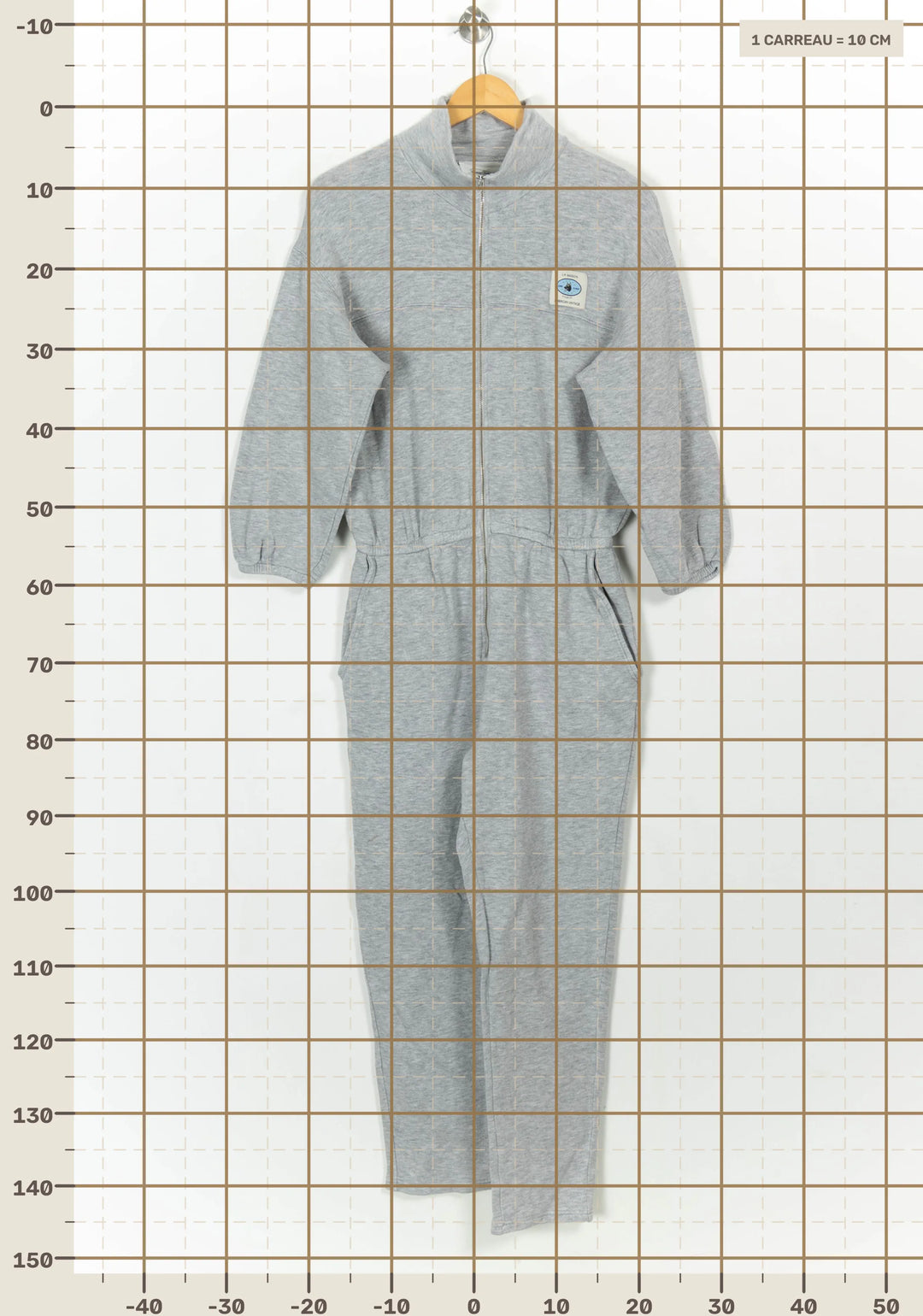 Combinaison Grise - Taille L/40 de la marque American Vintage | PARAD116727 - Vendu par Paradigme - Image 4