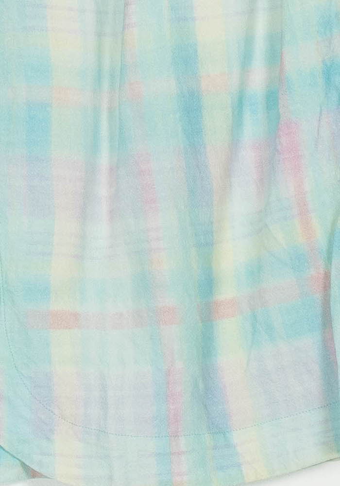 Jupe Boutonnée Bleue et Jaune - Taille L/40 de la marque Des petits hauts | PARAD116729 - Vendu par Paradigme - Image 3