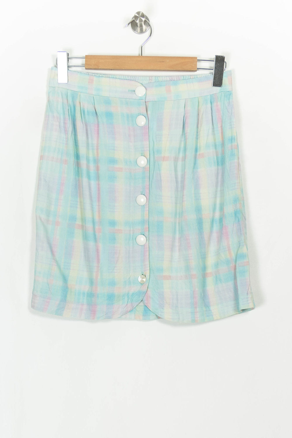 Jupe Boutonnée Bleue et Jaune - Taille L/40 de la marque Des petits hauts | PARAD116729 - Vendu par Paradigme - Image 2