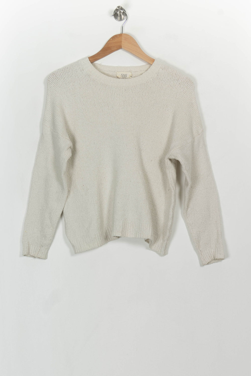 Pull Blanc - Taille XS/34 de la marque SAAJ | PARAD116733 - Vendu par Paradigme - Image 2
