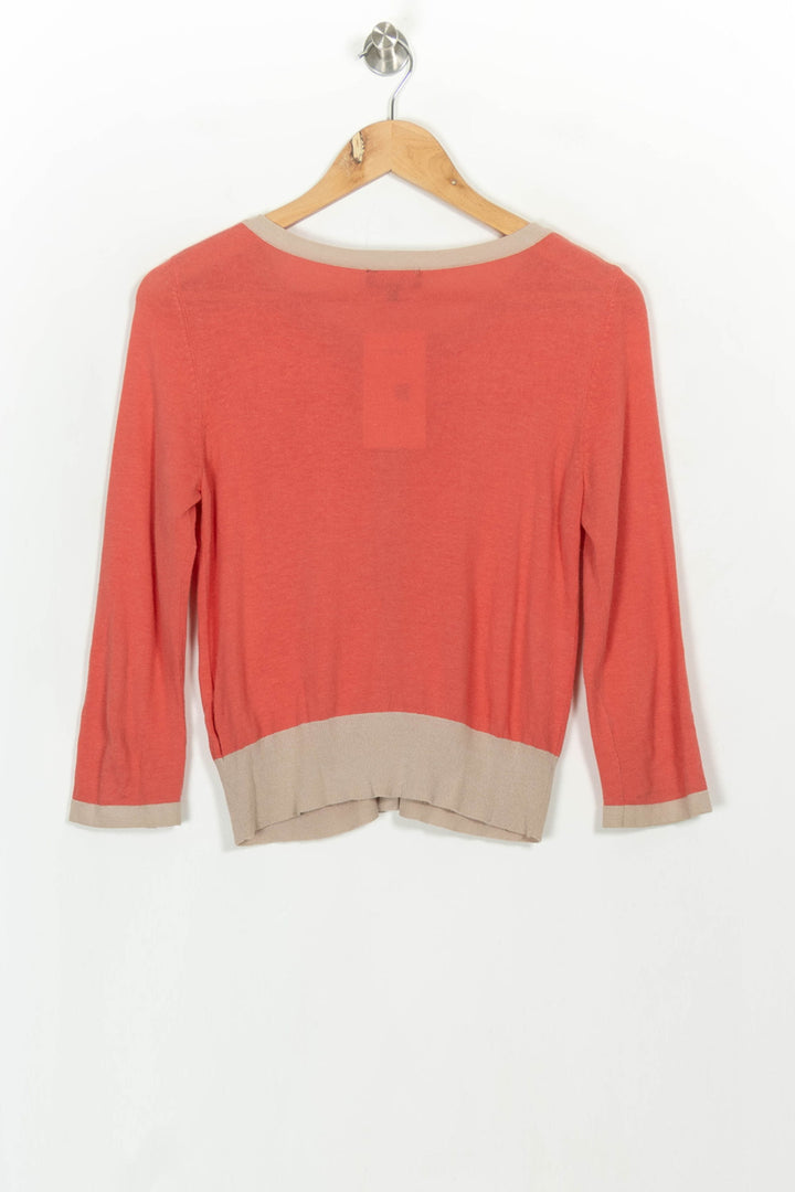 Cardigan Rose et Beige - Taille S/36 de la marque Caroll | PARAD116743 - Vendu par Paradigme - Image 5