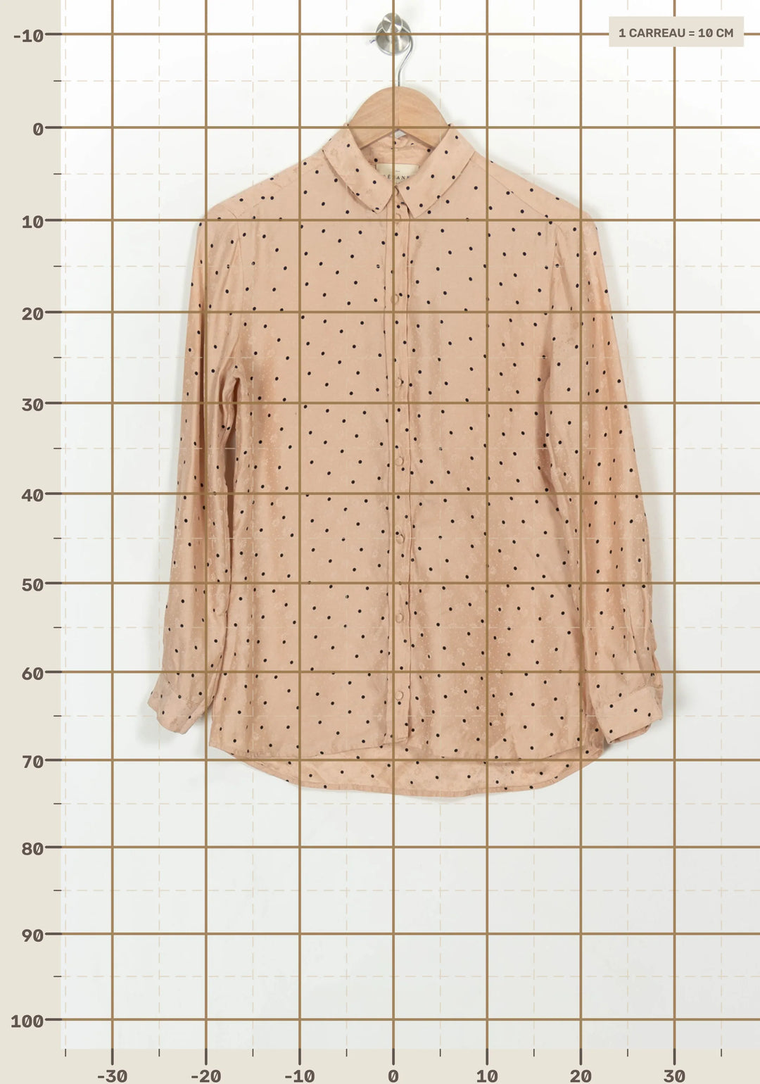 Chemise Rose et Noire - Taille XS/34 de la marque Sézane | PARAD116744 - Vendu par Paradigme - Image 4