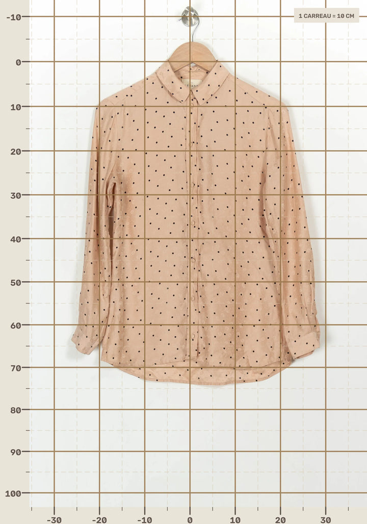 Chemise Rose et Noire - Taille XS/34 de la marque Sézane | PARAD116744 - Vendu par Paradigme - Image 4