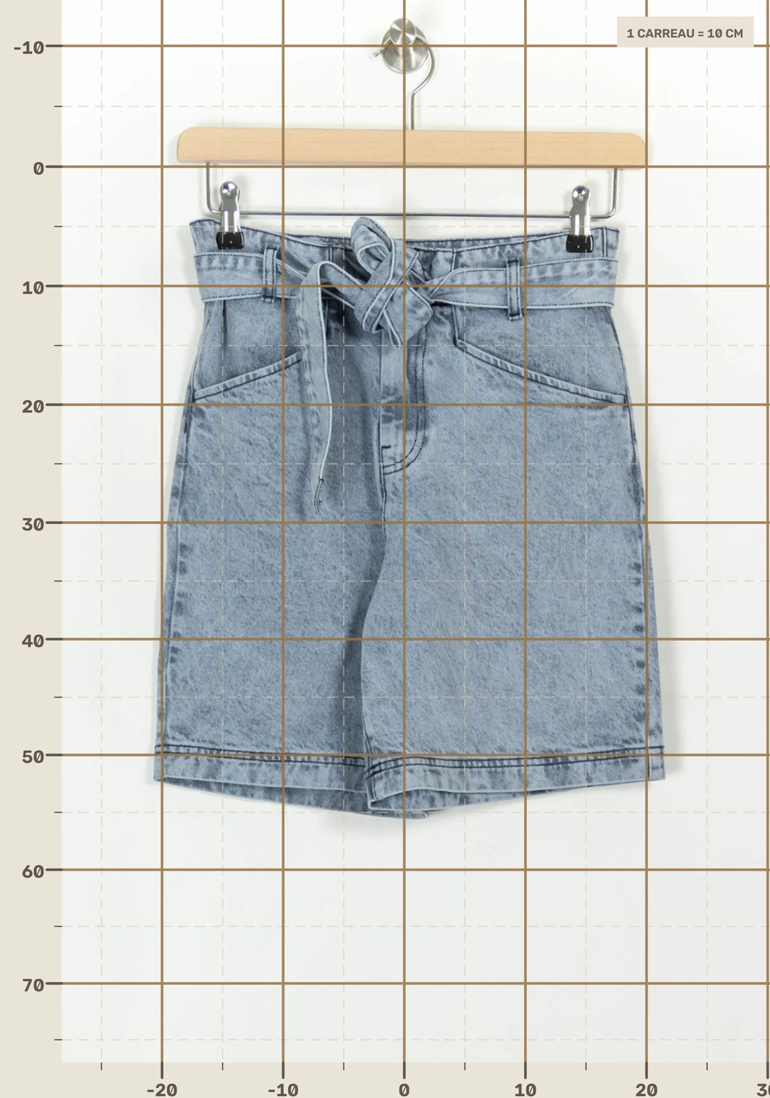 Short en Jean Bleu - Taille S/36 de la marque Des petits hauts | PARAD116749 - Vendu par Paradigme - Image 4