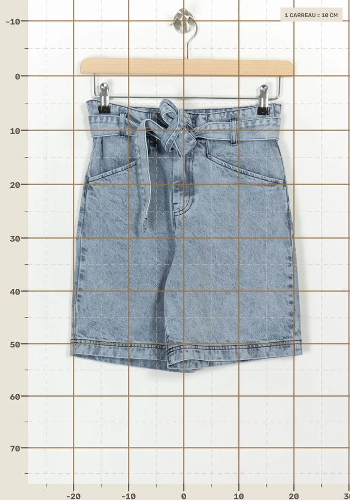 Short en Jean Bleu - Taille S/36 de la marque Des petits hauts | PARAD116749 - Vendu par Paradigme - Image 4
