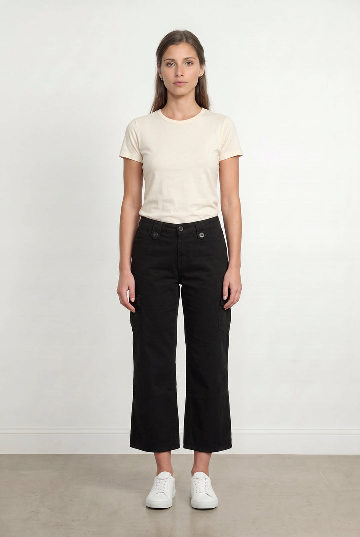 Pantalon Cargo Noir - Taille M/38 de la marque La Fée Maraboutée | PARAD116755 - Vendu par Paradigme - Image 1