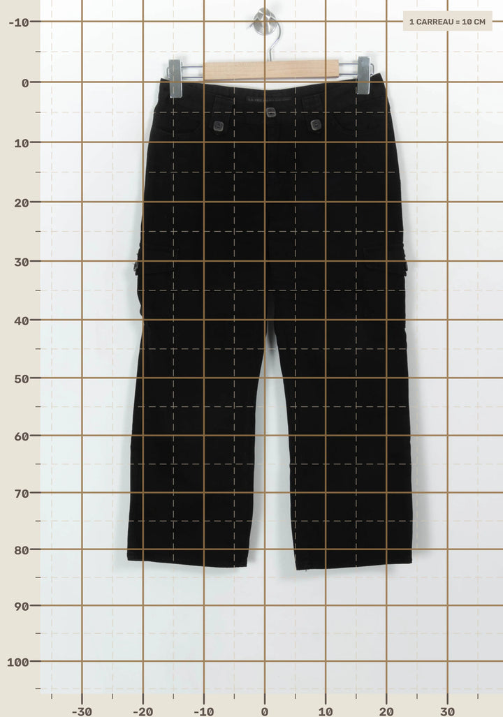 Pantalon Cargo Noir - Taille M/38 de la marque La Fée Maraboutée | PARAD116755 - Vendu par Paradigme - Image 4