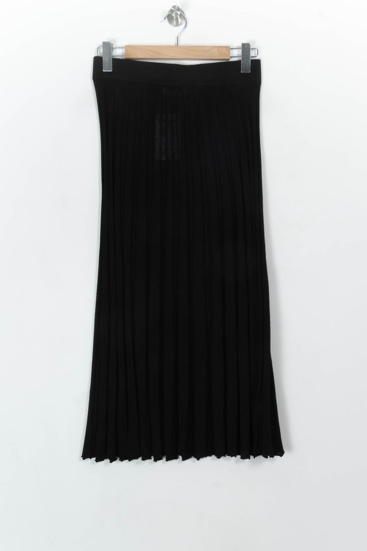 Jupe Plissée Noire - Taille M/38 de la marque La Fée Maraboutée | PARAD116757 - Vendu par Paradigme - Image 2
