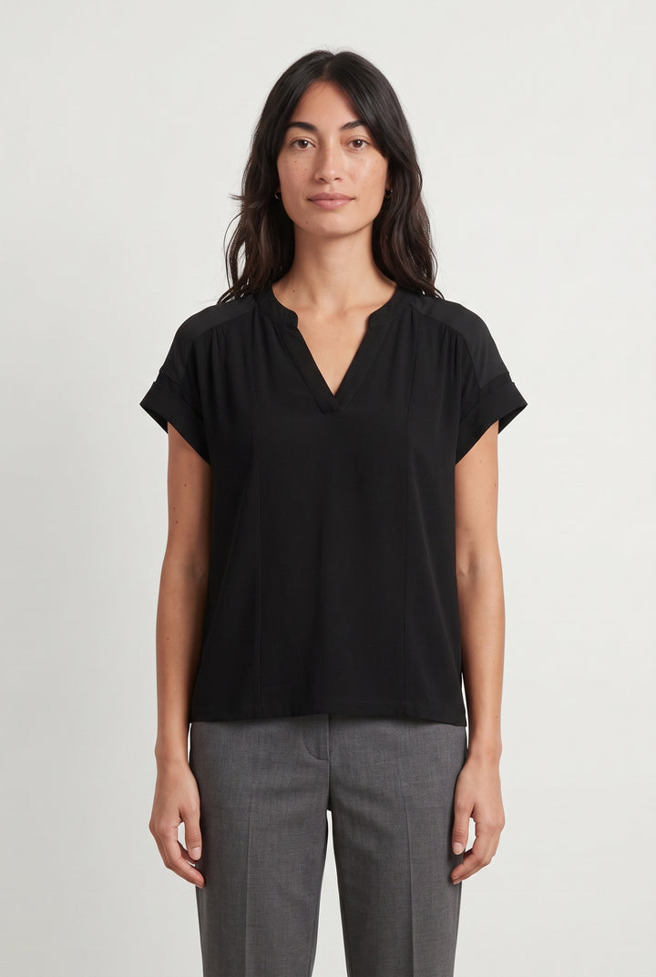 Blouse Noire - Taille S/36 de la marque La Fée Maraboutée | PARAD116758 - Vendu par Paradigme - Image 1