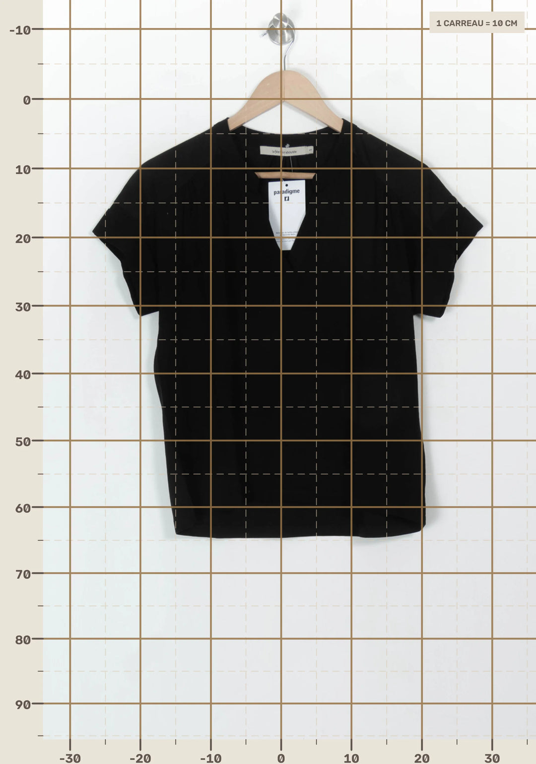 Blouse Noire - Taille S/36 de la marque La Fée Maraboutée | PARAD116758 - Vendu par Paradigme - Image 4
