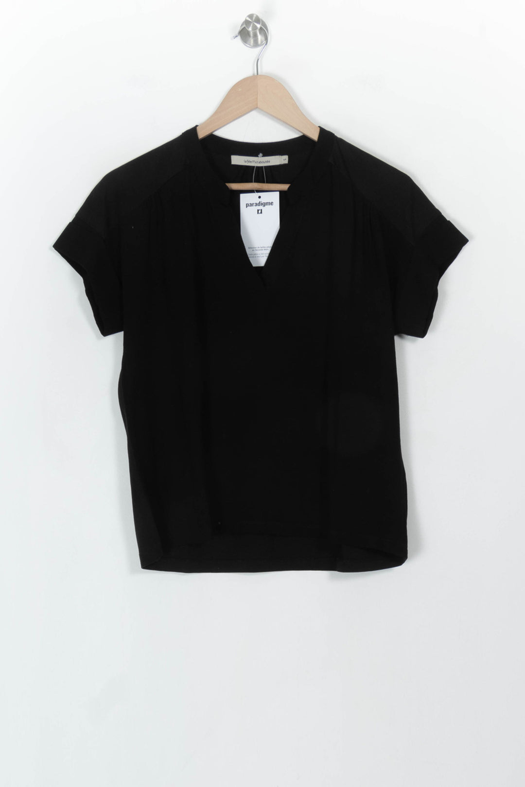 Blouse Noire - Taille S/36 de la marque La Fée Maraboutée | PARAD116758 - Vendu par Paradigme - Image 2