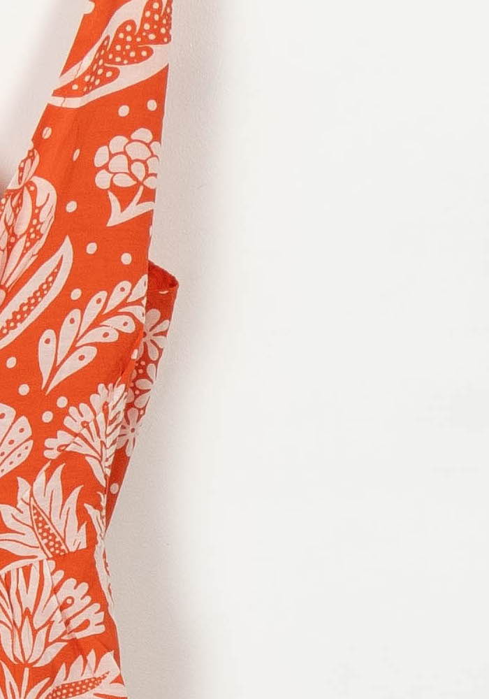 Robe Longue Orange et Blanche - Taille M/38 de la marque Petite Mendigote | PARAD116762 - Vendu par Paradigme - Image 3