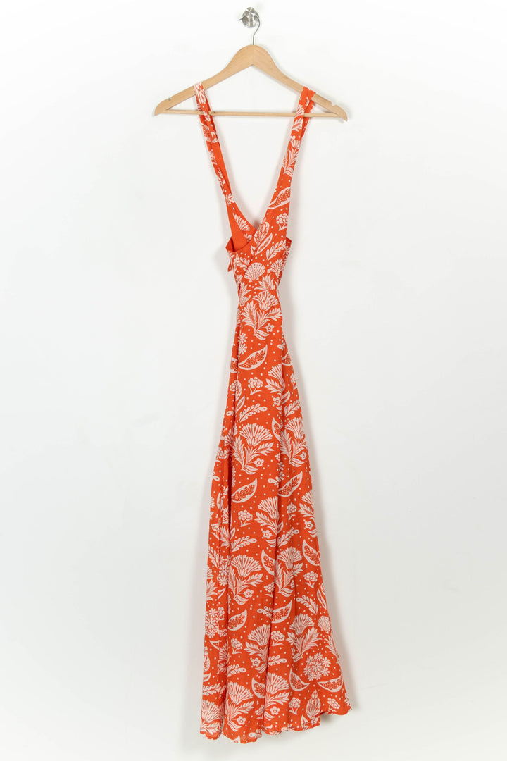 Robe Longue Orange et Blanche - Taille M/38 de la marque Petite Mendigote | PARAD116762 - Vendu par Paradigme - Image 2