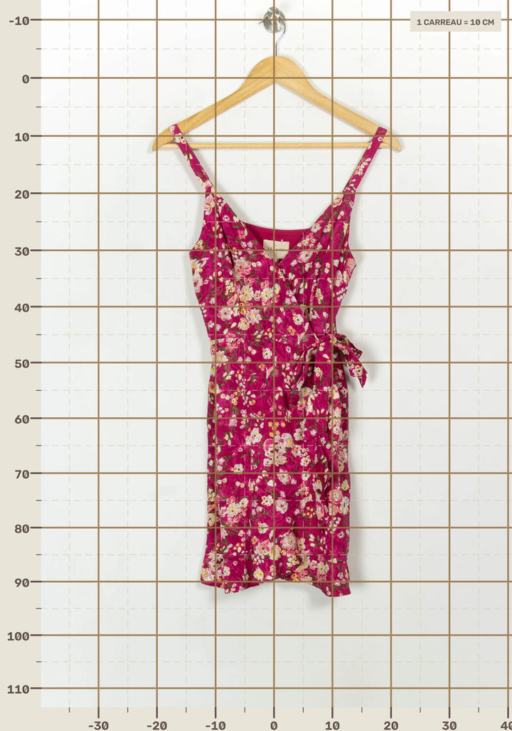 Robe Portefeuille Rose et Blanc - Taille XS/34 de la marque Sézane | PARAD116763 - Vendu par Paradigme - Image 4
