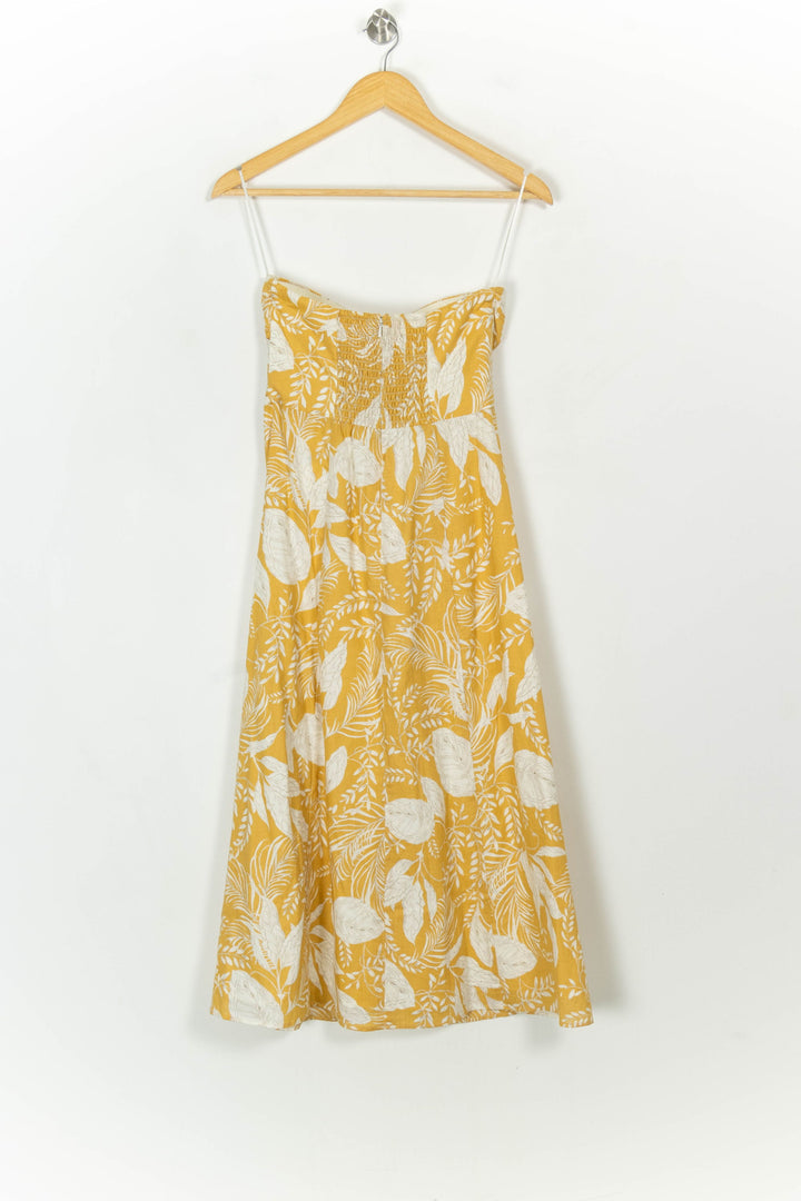 Robe Midi Jaune et Blanche - Taille S/36 de la marque Sézane | PARAD116764 - Vendu par Paradigme - Image 5