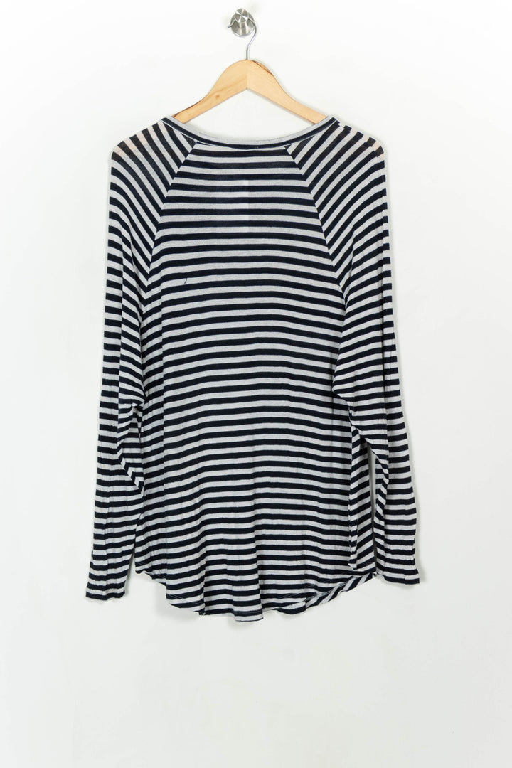 Marinière Noire et Blanche - Taille M/38 de la marque American Vintage | PARAD116772 - Vendu par Paradigme - Image 5