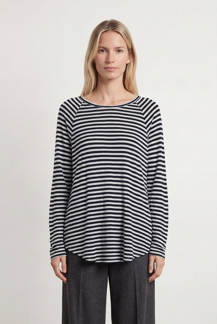 Marinière Noire et Blanche - Taille M/38 de la marque American Vintage | PARAD116772 - Vendu par Paradigme - Image 1