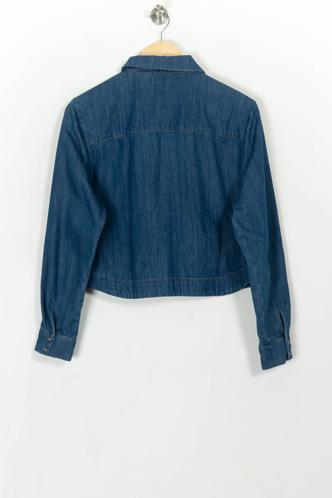 Veste en Jean Bleue - Taille M/38 de la marque Sézane | PARAD116773 - Vendu par Paradigme - Image 5
