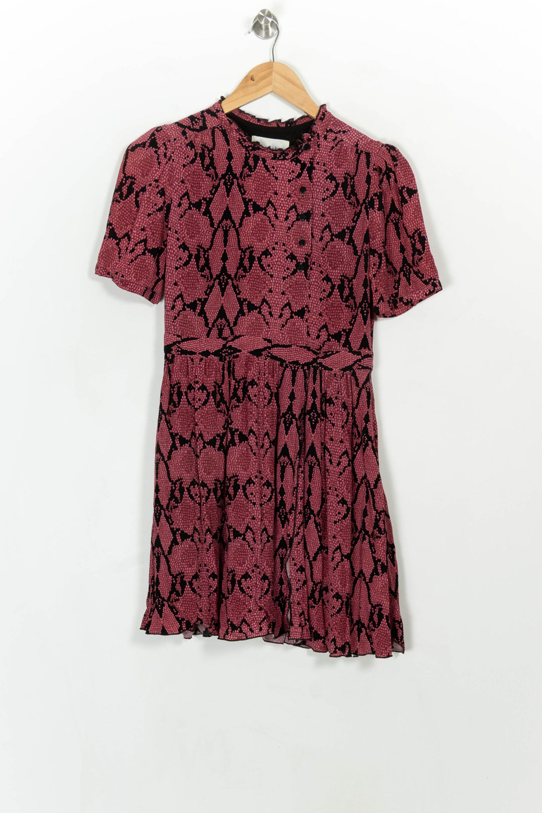 Robe Courte Rose et Noire - Taille S/36 de la marque ba&amp;sh | PARAD116777 - Vendu par Paradigme - Image 2